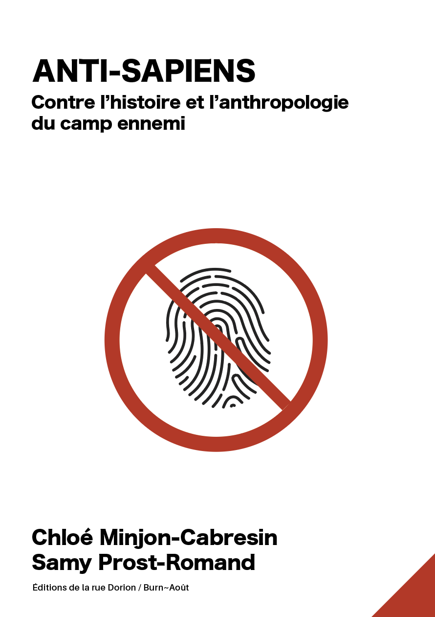 Anti-sapiens, couverture, Chloé Minjon-Cabresin et Samy Prost-Romand, 2026