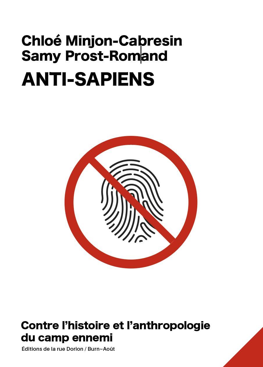 Anti-sapiens, couverture, Chloé Minjon-Cabresin et Samy Prost-Romand, 2026